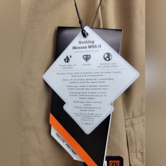 5.11 Taclite Pro‎ Pants 40x30 Relaxed Fit Khaki Cargo Teflon - Picture 4 of 13